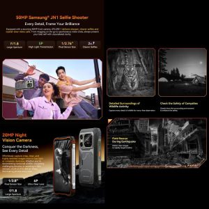 Blackview XPLORE 1 5G, 20000mAh, 6.78 inch Android 15 Dimensity 7050 MT8791V/HZA Octa Core, OTG, NFC 35 Blackview XPLORE 1 7