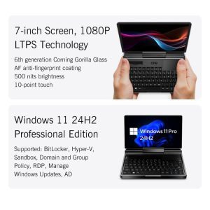 Máy tính chơi game cầm tay GPD MicroPC 2, 16GB + 512GB, 7 inch Windows 11 Pro Intel Core i3-N300 38 GPD MicroPC 2 5
