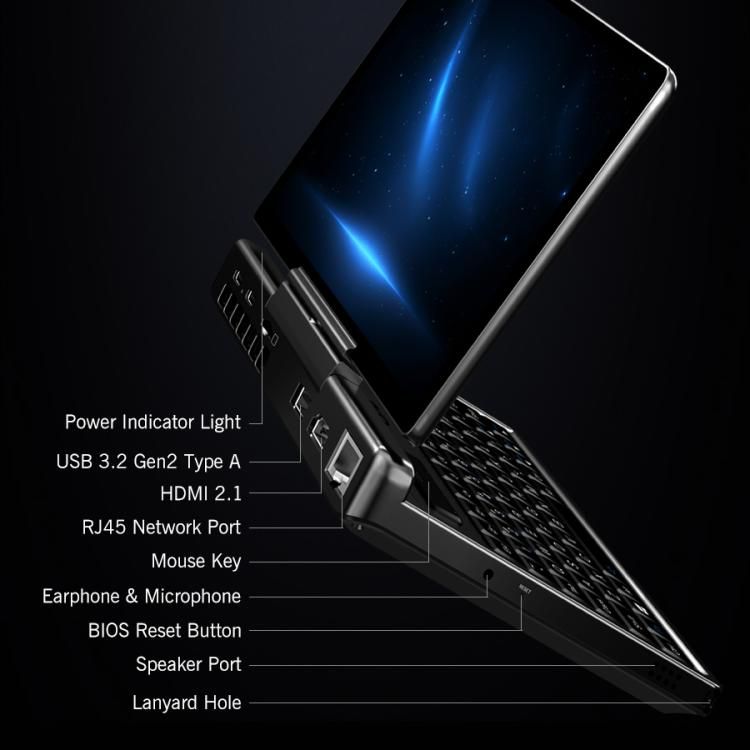 Máy tính chơi game cầm tay GPD MicroPC 2, 16GB + 512GB, 7 inch Windows 11 Pro Intel Core i3-N300 12 Máy tính chơi game cầm tay GPD MicroPC 2, 16GB + 512GB, 7 inch Windows 11 Pro Intel Core i3-N300 - Ảnh 10