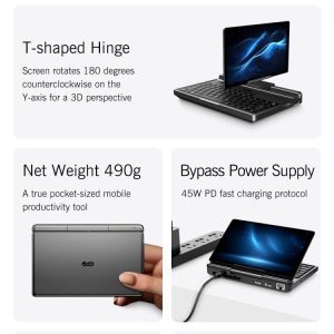 Máy tính chơi game cầm tay GPD MicroPC 2, 16GB + 512GB, 7 inch Windows 11 Pro Intel Core i3-N300 39 GPD MicroPC 2 6