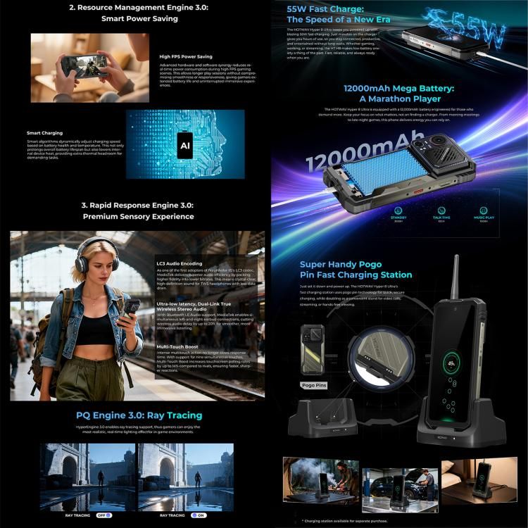 Pin HOTWAV Hyper 8 Ultra 12000mAh 4 Pin HOTWAV Hyper 8 Ultra 12000mAh - Ảnh 2