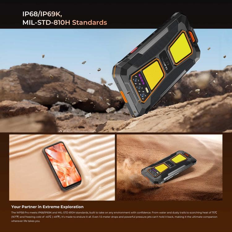 Điện thoại Oukitel WP58 Pro 5G bền bỉ, 10000mAh Nhận dạng vân tay cạnh bên, 6.7 inch Android 15 UMS9621S Octa Core, NFC, OTG 8 Điện thoại Oukitel WP58 Pro 5G bền bỉ, 10000mAh Nhận dạng vân tay cạnh bên, 6.7 inch Android 15 UMS9621S Octa Core, NFC, OTG - Ảnh 7