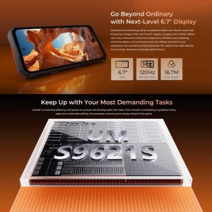 Điện thoại Oukitel WP58 Pro 5G bền bỉ, 10000mAh Nhận dạng vân tay cạnh bên, 6.7 inch Android 15 UMS9621S Octa Core, NFC, OTG 26 Oukitel WP58 Pro 9