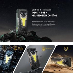 Ulefone Armor 34+ 5G ,16GB+512GB, Camera chụp đêm,25500mAh, Điện thoại bền bỉ IP68/IP69K, 6.95 inch Android 15 MediaTek Dimensity 7400X Octa Core,NFC, OTG 46 Ulefone Armor 34 16