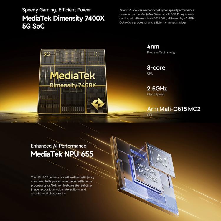 Ulefone Armor 34+ 5G ,16GB+512GB, Camera chụp đêm,25500mAh, Điện thoại bền bỉ IP68/IP69K, 6.95 inch Android 15 MediaTek Dimensity 7400X Octa Core,NFC, OTG 14 Ulefone Armor 34+ 5G ,16GB+512GB, Camera chụp đêm,25500mAh, Điện thoại bền bỉ IP68/IP69K, 6.95 inch Android 15 MediaTek Dimensity 7400X Octa Core,NFC, OTG - Ảnh 12