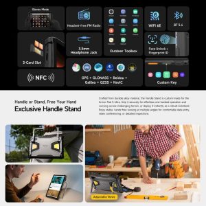 Máy tính bảng Ulefone Armor Pad 5 Ultra 5G tích hợp máy chiếu Projector, 24200mAh, 12GB+512GB, 11 inch Android 15 MediaTek Dimensity 7400X Octa Core 36 Ulefone Armor Pad 5 Ultra 4