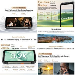 Điện thoại vệ tinh Blackview XPLORE 2 Satellite,20000mAh 6.73 inch Android 15 Dimensity 8300 MT6897 Octa Core, Mạng: 5G, OTG, NFC 27 Blackview XPLORE 2 Satellite 7