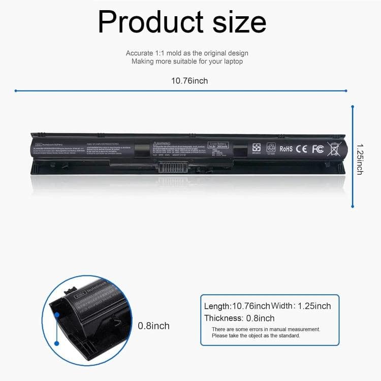 Pin HP Omen 1/2/3/4/5 PRO KI04XL 2200mAh HSTNN-LB6T, HSTNN-LB6S, HSTNN-LB6R, HSTNN-DB6T 800049-001, 800009-421, 800050-001 800010-421s 2 Pin HP Omen 1/2/3/4/5 PRO KI04XL