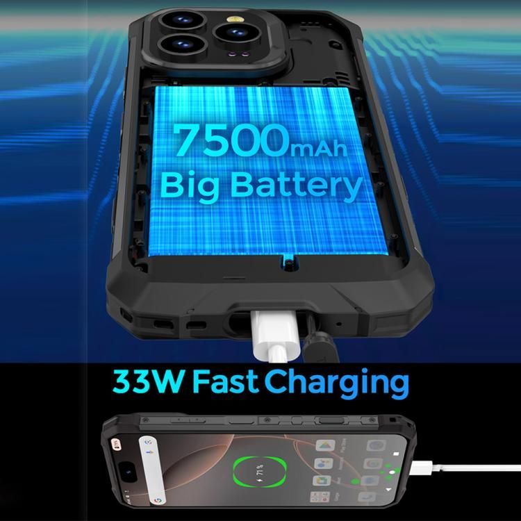 Điện thoại bền bỉ UNIWA F917 4G, 7500mAh chống nước, Camera chụp đêm, 8GB+128GB, màn hình 6.79 inch, Android 14, MediaTek MT6769 Helio G85 Octa Core, NFC 9 Điện thoại bền bỉ UNIWA F917 4G, 7500mAh chống nước, Camera chụp đêm, 8GB+128GB, màn hình 6.79 inch, Android 14, MediaTek MT6769 Helio G85 Octa Core, NFC - Ảnh 8