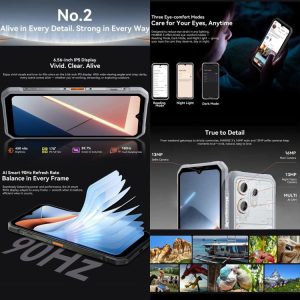 Blackview Oscal Marine 3 4G 6.56 inch, Android 16, chip MT6769V/CB Helio G81 Octa Core, OTG, NFC 24 Blackview Oscal Marine 3 1