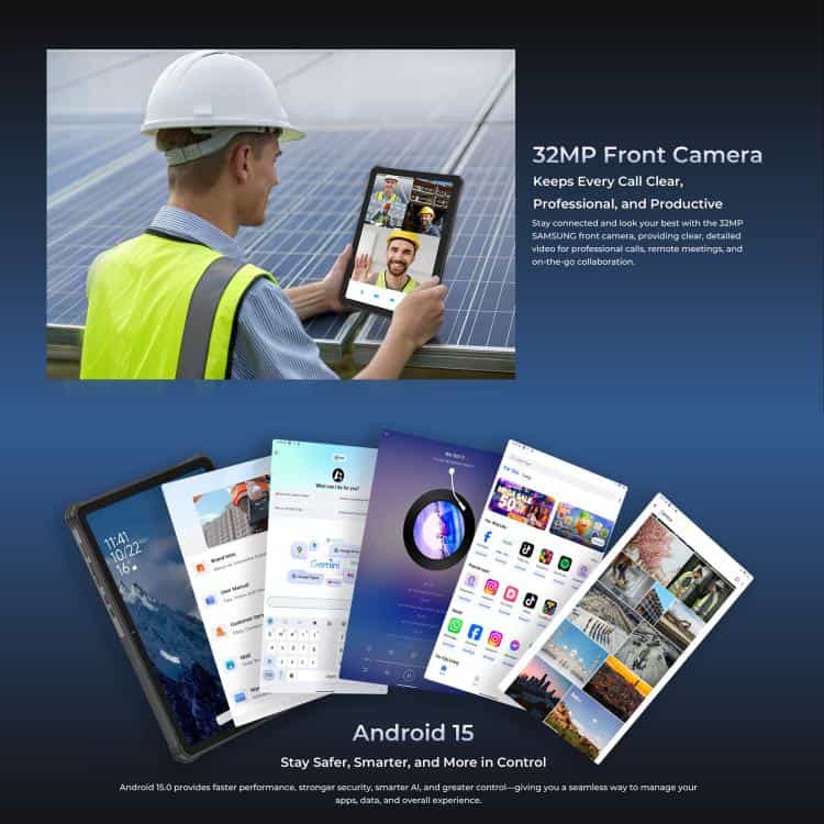 Máy tính bảng OUKITEL RT10 5G, chống nước IP68/IP69K, 12GB+512GB, màn hình 11 inch, Android 15, chip MTK Dimensity 7400X, hỗ trợ hai SIM 21 Máy tính bảng OUKITEL RT10 5G, chống nước IP68/IP69K, 12GB+512GB, màn hình 11 inch, Android 15, chip MTK Dimensity 7400X, hỗ trợ hai SIM - Ảnh 20