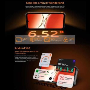 Điện thoại siêu bền Oukitel G6, Nhận diện vân tay, Pin 10600mAh, Màn hình 6.52 inch, Android 16.0, Chipset Unisoc T615 Octa Core, OTG, Mạng: 4G 26 Oukitel G6 4