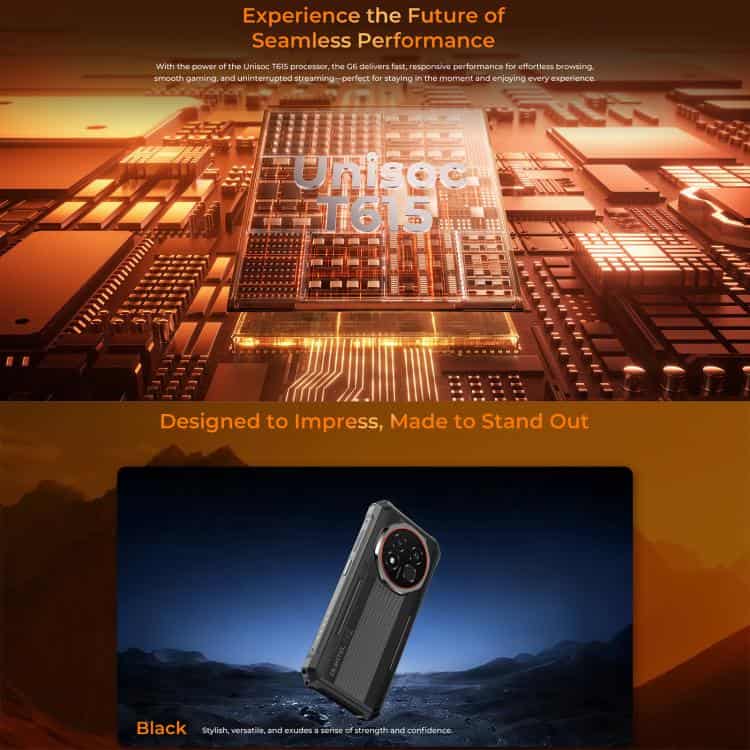 Điện thoại siêu bền Oukitel G6, Nhận diện vân tay, Pin 10600mAh, Màn hình 6.52 inch, Android 16.0, Chipset Unisoc T615 Octa Core, OTG, Mạng: 4G 12 Điện thoại siêu bền Oukitel G6, Nhận diện vân tay, Pin 10600mAh, Màn hình 6.52 inch, Android 16.0, Chipset Unisoc T615 Octa Core, OTG, Mạng: 4G - Ảnh 10