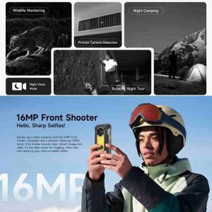 Điện thoại siêu bền Ulefone RugKing 5 Pro, 8GB+256GB, Cảm biến vân tay cạnh bên, Pin 20000mAh, 6.78 inch, Android 16, Chipset Unisoc T7250 Octa Core, Mạng: 4G, NFC, OTG 29 Ulefone RugKing 5 Pro 17