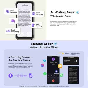 Điện thoại siêu bền Ulefone RugKing 5 Pro, 8GB+256GB, Cảm biến vân tay cạnh bên, Pin 20000mAh, 6.78 inch, Android 16, Chipset Unisoc T7250 Octa Core, Mạng: 4G, NFC, OTG 30 Ulefone RugKing 5 Pro 18