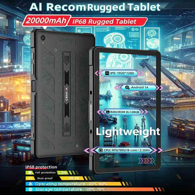 Máy tính bảng CENAVA A109TB 4G IP68 chống nước siêu bền,20000mAh, 8GB+128GB, màn hình 10.95 inch, Android 14, chip MT6789V Octa Core 17 Máy tính bảng CENAVA A109TB 4G IP68 chống nước siêu bền,20000mAh, 8GB+128GB, màn hình 10.95 inch, Android 14, chip MT6789V Octa Core - Ảnh 15