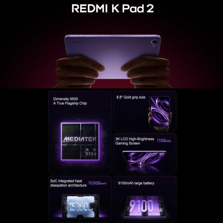 Pin Xiaomi REDMI K Pad 2 9100mAh 4 Pin Xiaomi REDMI K Pad 2 9100mAh - Ảnh 3
