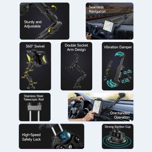 Giá đỡ điện thoại/máy tính bảng Ulefone UAN02 Armor Mount Max dành cho ô tô 26 Ulefone UAN02 Armor Mount Max 17