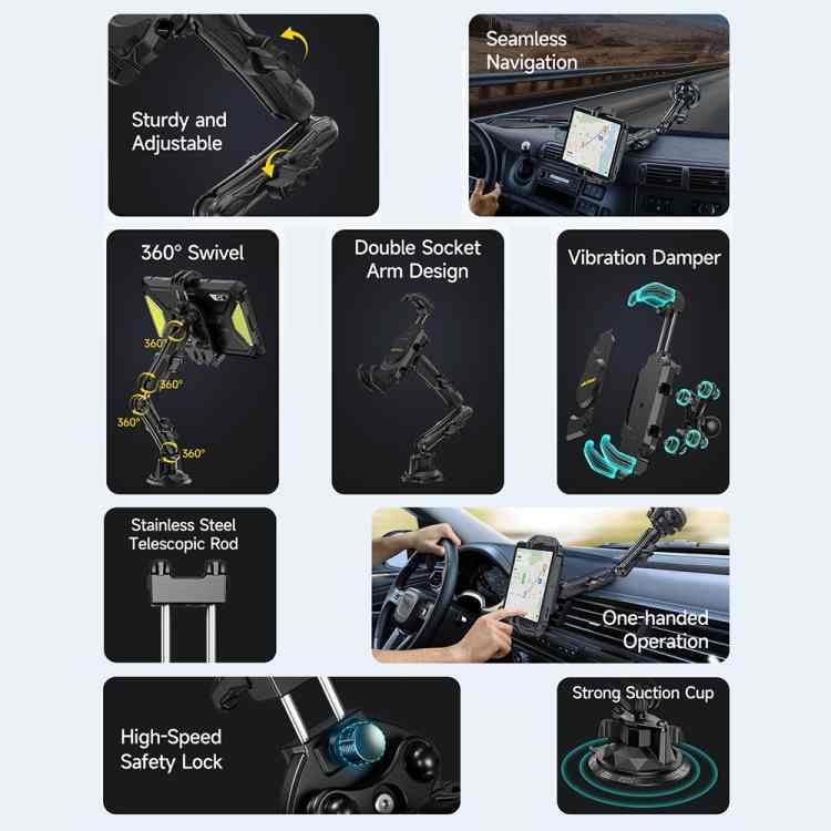 Giá đỡ điện thoại/máy tính bảng Ulefone UAN02 Armor Mount Max dành cho ô tô 12 Giá đỡ điện thoại/máy tính bảng Ulefone UAN02 Armor Mount Max dành cho ô tô - Ảnh 11